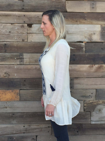 Tassels and Lace Tunic - Everyday Eden